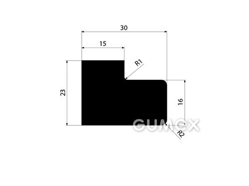 GUMMIPROFILE L-FORM - NBR